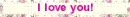 I love you