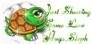 Sparkle Turtle with Saying