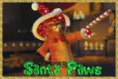 Santa Puss-n-Boots from Shrek the Halls (glitter)- Santa Paws