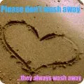 heart in sand