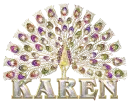 Glitter Peacock - Karen