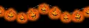 glowing punkins on black