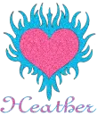 Heather Flaming Heart