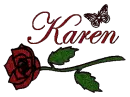 karen red rose