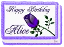 Alice Happy Birthday
