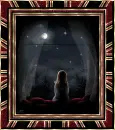 Girl looking at the Moon