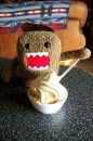 Domo Kun eating Ice Cream