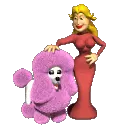 petting the poodle