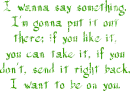 Want to be on you- Anchroman Quote