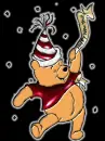 pooh celebrating new years