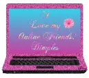 Laptop - Online Friends