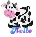cow - hello
