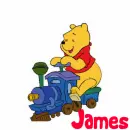 Pooh on Train- James