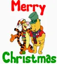 Pooh & Tigger Christmas (with snowfall effect)- Merry Christmas