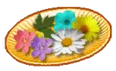 Plate wth flowers