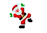Santa doing Cartwheels (animated)