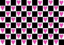 [x] checkered hearts