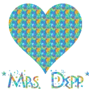 groovy hippie heart (mrs. depp)