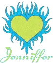 Jenniffer Flaming Heart Lime