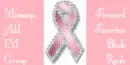 Breast Cancer Awareness Ribbon Contact Table