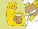 homer beer muscles
