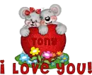 Tony I Love you creddy bears 
