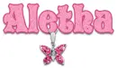 pink necklace aletha