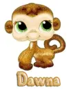 littlest petshop monkey dawna