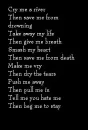 Cry me a river 