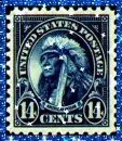 Native American Stamp (with sparkles)