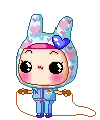 cute jumping girl doll