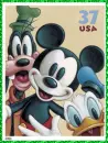Mickey, Goofy & Donald Stamp (glitter boarder)