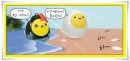 lov egg swimming d beach