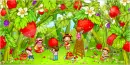 picking  strawberry