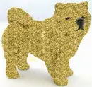 Glitter Chow Dog