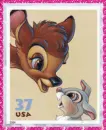 Bambi & Thumper Stamp (glitter boarder)
