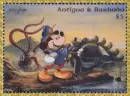 Mickey Antigua & Barbuda Stamp (glitter boarder)