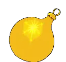 Christmas Cat breaking out of Ornament (animated)