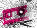 pink black casset