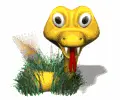 Rattlesnake in the grass (animated)