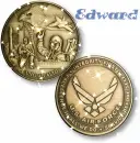 Air Force Emblem Coins (with sparkles)- Edward