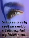 Eye wiht quote