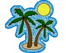 summer coconut tree