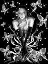 WOMAN --WITH BUTTERFLIES