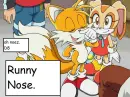 Tails has an itchy nose