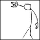 dacing stick man