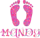 groovy hippie feet (mandy)