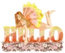 Stir the Clouds Fairy Orange - Hello