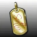 Gold Dog Tag- Scott