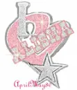 dallas cowboys pink heart charm alisha